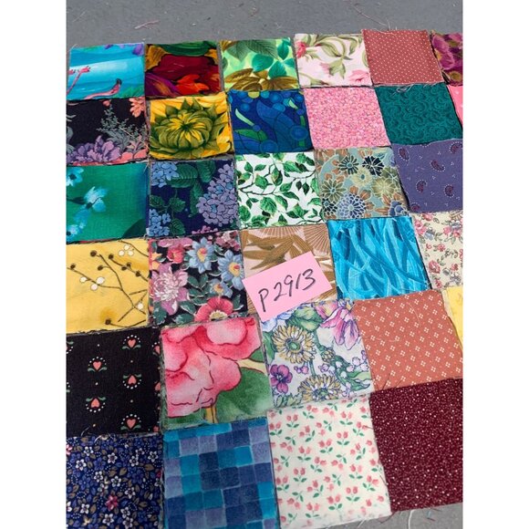 Fabric Squares Precut 2" Pack of 168 Pieces Floral Patterns Quilting Sewing Craf - Picture 7 of 7